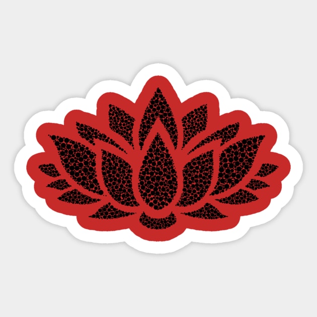 Lotus flower Sticker by obmik